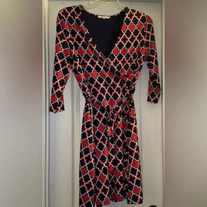 41 Hawthorn Beautiful Blue, Red, and White Dress